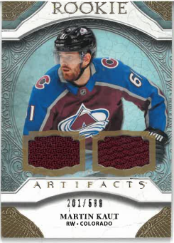 2020-21 UD Artifacts Gold Rookie Dual Jersey Martin Kaut /599 č. 161
