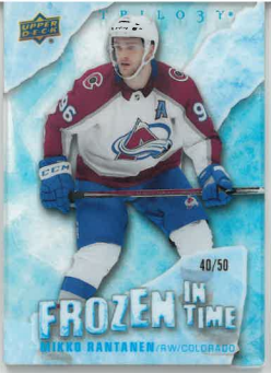 2022-23 UD Trilogy Frozen in Time Mikko Rantanen /50 č. FT-MR