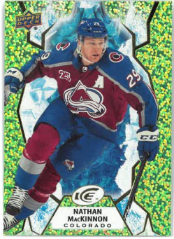2021-22 UD Ice Green Nathan Mackonnon č. 56