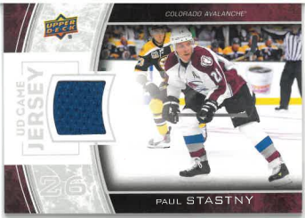 2013-14 UD Series 2 Game Jersey Paul Stastny č. GJ-ST