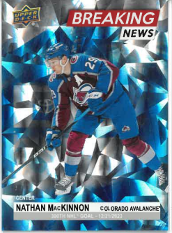 2024-25 UD Series I Breaking News Nathan MacKinnon č. BN-9
