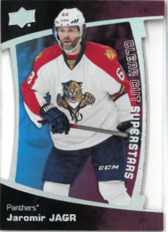 2016-17 UD Series I Clear Cut Superstars Jaromir Jagr č. CCS-JJ