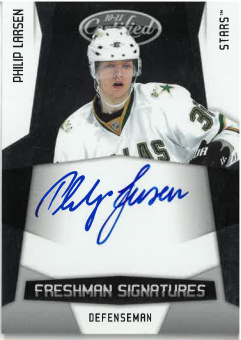 2010-11 Panini Certified Freshman Signatures Philip Larsen /1299 č. 173