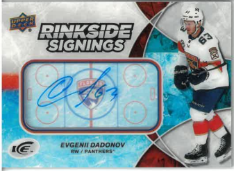 2018-19 UD Ice Ringside Signings Evgenii Dadonov č. RS-ED