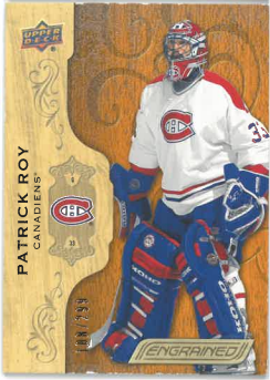 2018-19 UD Engrained Patrick Roy /299 č. 42