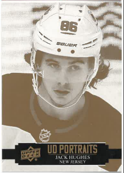 2021-22 UD Series I UD Portraits Jack Hughes č. P-8
