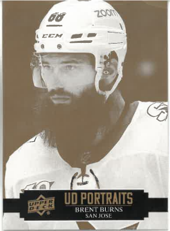 2019-20 UD Series I UD Portraits Brent Burns
