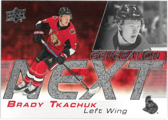 2019-20 UD Series I Next Generation Brady Tkachuk č. GN-9