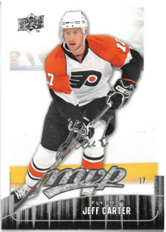 2009-10 UD MVP Silver Script Jeff Carter č. 80