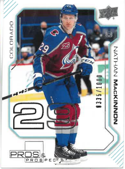2020-21 UD Extended Pros And Prospects Nathan MacKinnon /1000 č. PP-23