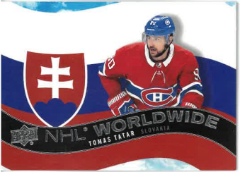 2020-21 UD Series I NHL Worldwide Tomas Tatar WW-28