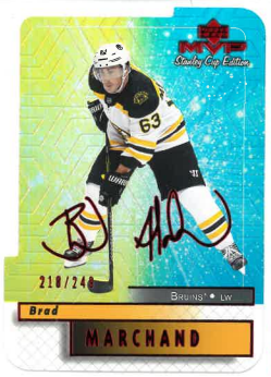 2019-20 UD MVP Stanley Cup Edition Brad Marchand /249 č.9