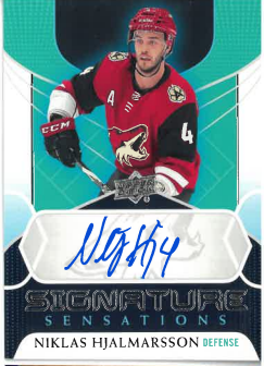 2020-21 UD Series I Signature Sensations Niklas Hjalmarsson č. SS-NH