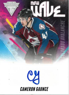 2011-12 Panini Titanium New Wave Cameron Gaunce č. 47