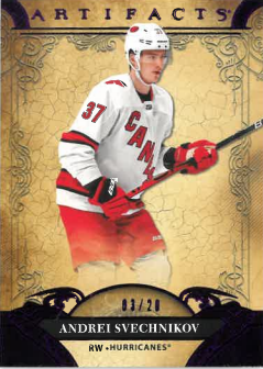 2020-21 UD Artifacts Purple Andrei Svechnikov /20 č. 34