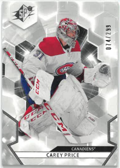 2020-21 UD SPx Carey Price /299