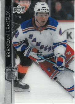 2020-21 UD Series II Clear Cut Brendan Lemieux č. 376