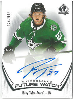 2021-22 UD SP Authentic Riley Tufte Future Watch /999 č. 195