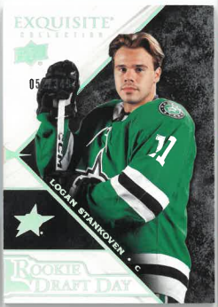 2024-25 UD Exquisite Collection Rookie Draft Day Logan Stankoven /349 č. RDD-LS