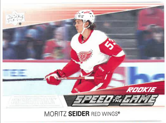 2021-22 UD Credentials Speed of the Game Rookie Moritz Seider č. SGR3