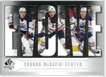 2023-24 UD SP Authentic Evolve Connor McDavid č. E-1