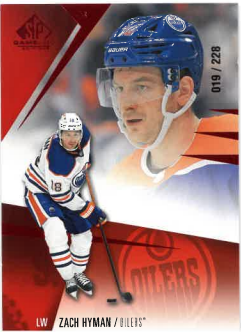 2023-24 UD SP Game Used Red Zach Hyman /228 č. 45