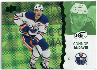 2023-24 UD Ice Green Connor McDavid č. 43