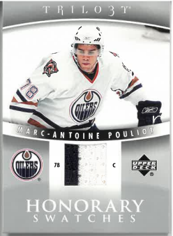 2006-07 UD Trilogy Honorary Swatches Marc-Antoine Pouliot č. HS-MA