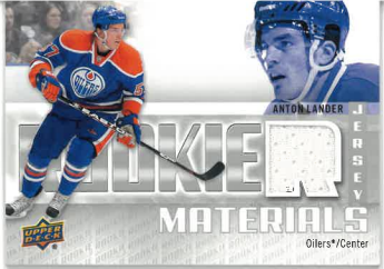 2011-12 UD Series 2 Rookie Jersey Materials Anton Lander č. RM-LA
