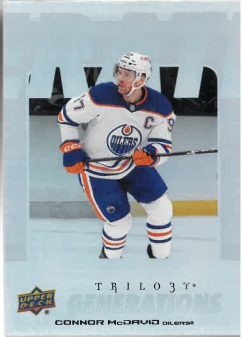 2023-24 UD Trilogy Generations Connor McDavid č. TG-20B