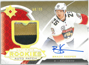 2019-20 UD Ultimate Collection Auto Patch Brady Keeper /99 č. 104