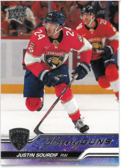 2023-24 UD Series II Young Guns Justin Sourdif č. 471