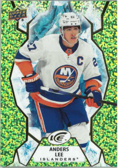2021-22 UD Ice Green Anders Lee č. 70