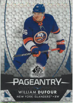 2023-24 UD SP Authentic Pageantry William Dufour č. P-84