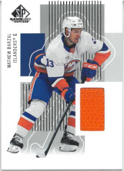2022-23 UD SP Game Used Mathew Barzal Retro Renovations Jersey č. RR-MB