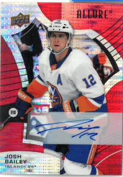2021-22 UD Allure Red Rainbow Auto Josh Bailey č. 49