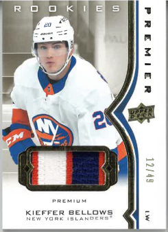 2020-21 UD Premier Rookies Patch Kieffer Bellows /49 č. 91