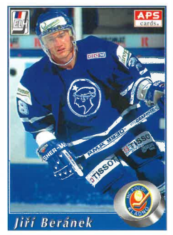 1995-96 APS Jiří Beránek HC Poldi Kladno č. 87