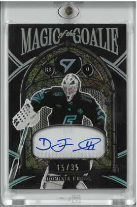 2025-26 SportZoo Tipsport ELH Serie 1 Magic Of The Goalie Dominik Frodl /35 č. MGS-DF