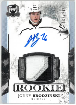 2017-18 UD The CUP Rookie Patch Auto Jonny Brodzinski /249 č. 140