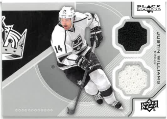 2012-13 UD Black Diamond Double Diamond Jerseys Justin Williams č. LAK-JW