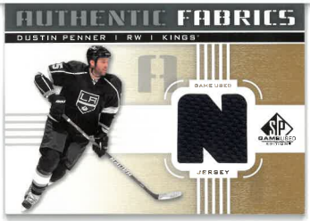 2011-12 UD SP Game Used Authentic Fabrics Dustin Penner č. AF-DU