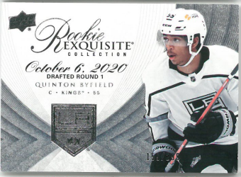 2021-22 UD Black diamond Exquisite Quinton Byfield /299 č. 07R-QB