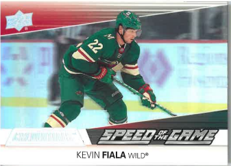 2021-22 UD Credentials Speed Of The Game Kevin Fiala č. SG13
