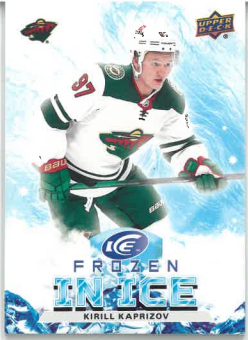 2021-22 UD Ice Frozen In Ice Kirill Kaprizov č. FI-1 (neotevřená)