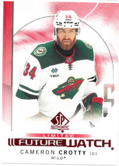 2024-25 UD SP Authentic Future Watch Cameron Crotty č. 160