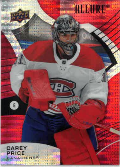 2021-22 UD Allure Red Rainbow Carey Price č. 71