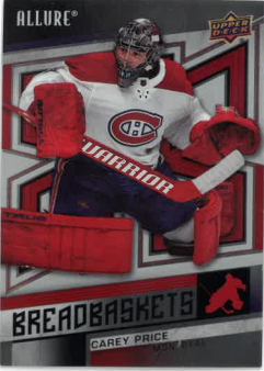 2021-22 UD Allure Breadbaskets Carey Price č. BB-19