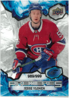 2021-22 UD Ice Premieres Jesse Ylonen /999 č. 209