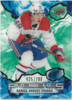 2021-22 UD Ice Premieres Green Rafael Harvey-Pinard /799 č. 162